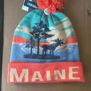 Maine Pom Pom Knit Beanie - Scenic Island Design